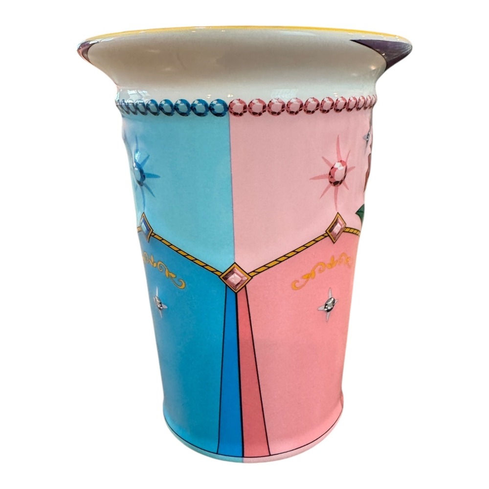 Disney Parks Princess Aurora Pink Blue Ceramic Coffee Mug Cup 3D Autograph